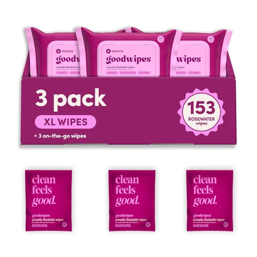 Miniatura 15 de goodwipes Toallitas Desechables por el Inodoro para el Trasero - Toallitas Húmedas Extra Grandes para Adultos para Mujeres y Hombres - Esenciales