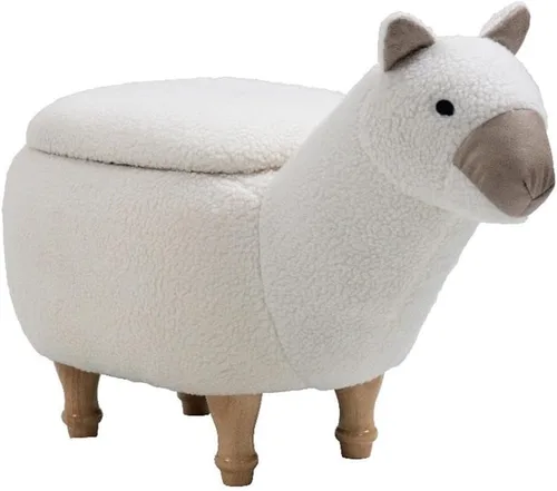 Miniatura 22 de Home 2 Office Harry The Cow Otomana con almacenamiento para decoración de dormitorio, sala de juegos o sala de recreación, mueble suave