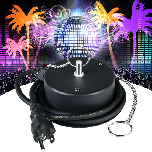 Miniatura 8 de Motor de bola de discoteca de velocidad de 1.5 rpm, bola de espejo resistente, rotador eléctrico de motor lento, soporta bolas de espejo de 4 a 16