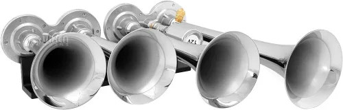 Miniatura 4 de Vixen Horns Kit de bocina de tren para camiones/coche/semi. Sistema completo a bordo: compresor de aire de 150 psi, tanque de 1.5 galones, 4