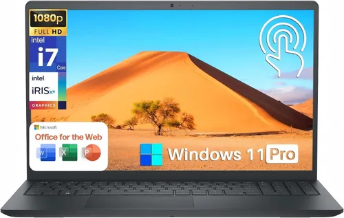 Laptop Dell Inspiron 15 3530 con pantalla táctil, 15.6 pulgadas FHD, Office 365 de la Web Lifetime, Intel Core i7-1355U hasta 5.0 GHz, 20 GB de RAM,
