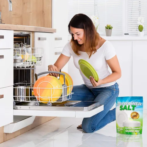 Miniatura 3 de Sal de lavavajillas prémium de 4.7 libras para suavizante de lavavajillas, recomendada para Meile, Bosch, Thermador, Whirlpool y todas las demás