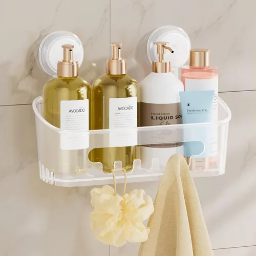 Miniatura 11 de TAILI Organizador de Ducha con Ventosa Paquete de 2, Organizador de Baño de Alta Resistencia, Estantes Removibles para Interior de Ducha, Champú