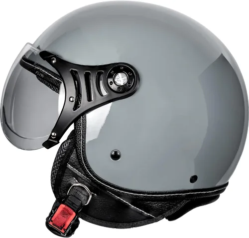 Miniatura 2 de Yesmotor Casco de motocicleta 3/4 Casco retro de cara abierta Vespa para scooters con visera transparente para hombres y mujeres - Aprobado por DOT