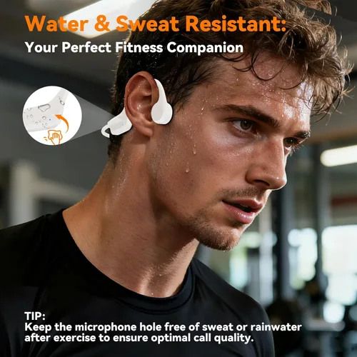 Miniatura 7 de Auriculares de natación impermeables IP68, auriculares Bluetooth 6.0 de conducción ósea, reproductor MP3 integrado de 32 GB, diseño suave y ligero