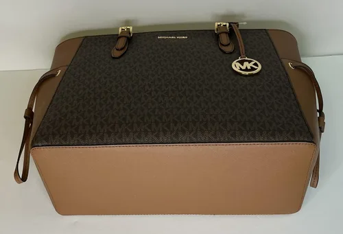 Miniatura 8 de Michael Kors MICHAEL Michel Kors Gilly - Bolsa de viaje con cordón grande con doble cierre para la muñeca