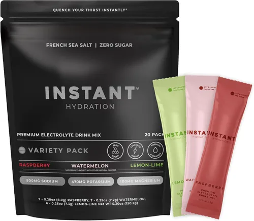 Miniatura 14 de Instant Hydration Shawn Johnson - Paquetes de electrolitos en polvo sin azúcar, mezcla de bebida electrolítica de limonada de cereza y artículos