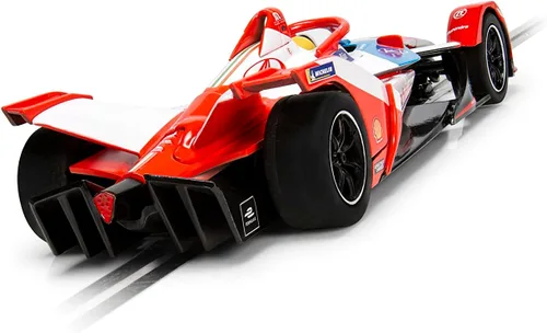 Miniatura 4 de Scalextric Fomula E Spark SRT05e Mahindra Racing 1:32 Slot Race Car C4285, rojo y gris