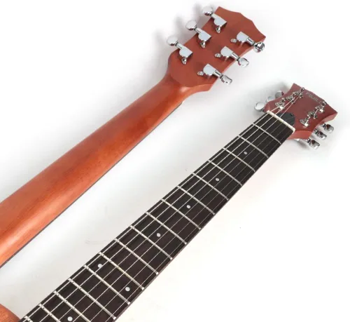 Miniatura 5 de Fojill Guitarra Acústica Eléctrica Híbrida de Cuerdas de Acero con Efectos Incorporados Reverb Delay Práctica Portátil de Viaje Silenciosa Cuerpo