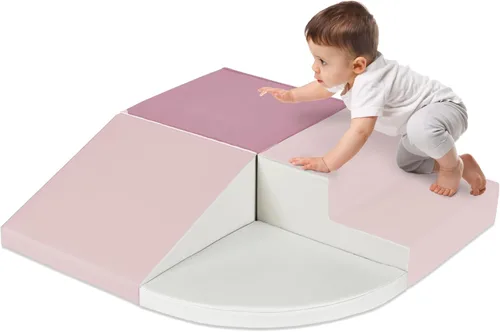 Miniatura 8 de Best Choice Products 4 piezas de bloques de espuma suave para niños para escalar y gatear, estructuras de juego para el desarrollo infantil, 4