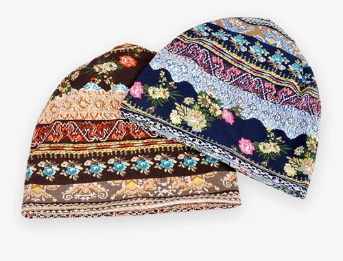 Miniatura 2 de XYIYI Gorros de quimioterapia de algodón para mujer