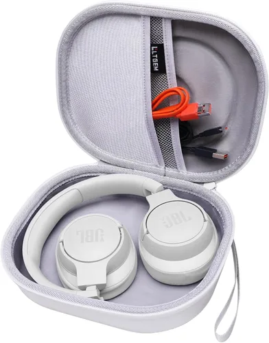 LTGEM Funda rígida de EVA para JBL Live 770NC/660NC/650BT/460NC/670NC/400BT/500BT y JBL Tune Blanco