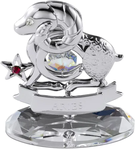 Miniatura 42 de CRYSTOCRAFT Regalo de sagitario, adorno de constelación con cristal austriaco, adorno de cristal de signo del zodiaco, colección de decoración