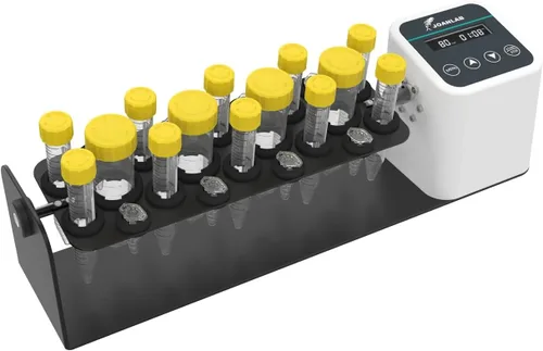 Miniatura 8 de Mezclador de tubo analógico digital con velocidad ajustable 20-80RPM, 6 rodillos con temporizador (1min-23h59min) y mezclador de rodillos