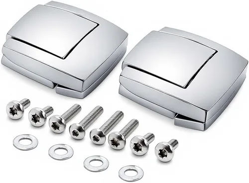 Miniatura 6 de Paquete de 2 cierres de tapa con accesorios de montaje, kit de pestillo de repuesto para maletero de Touring, compatible con Harley Touring Tour Pak