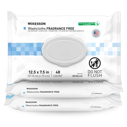 Miniatura 23 de McKesson Toallitas de baño para adultos, sin perfume (paquete de 6, 576 toallitas de baño) - Paños desechables para el cuerpo - Fórmula sin