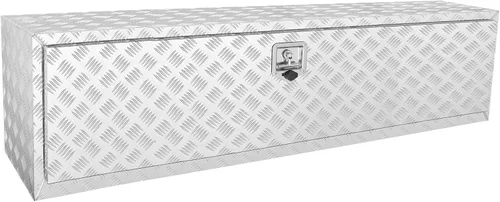 Miniatura 15 de VEVOR Caja para Camión Underbody, Caja de Almacenamiento para Pickup de 48"×17"×18", Caja de Herramientas de Placa de Diamante de Aluminio Plateado