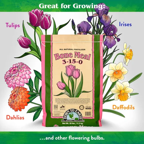 Miniatura 3 de Down To Earth All Natural Fertilizers Harina de huesos orgánica - Alimento vegetal con alto contenido de fósforo para brotes, bulbos, flores, flores