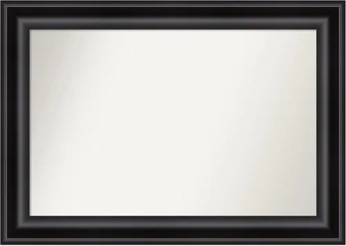 Miniatura 495 de Amanti Art Espejo personalizado, espejo de baño negro puente, espejo de pared o espejo de tocador de baño sobre el fregadero (26 x 26 pulgadas)