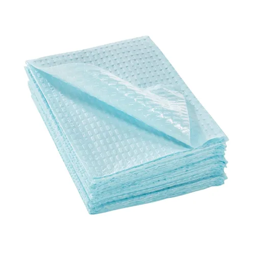 McKesson Toallas desechables [Paquete de 500] para baberos dentales, uñas, tatuajes, dentistas, médicos - 13 x 18 pulgadas, tejido de 2 capas con