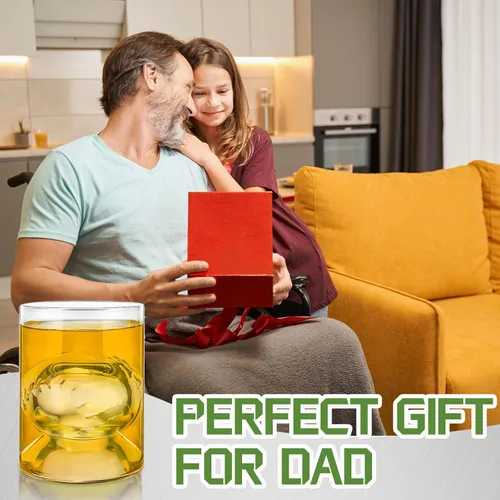 Miniatura 7 de Hoolerry - Juego de 6 regalos de entrenador de béisbol de 3.4/6.8 onzas, vaso de whisky, regalos para hombres, Día del Padre, vaso de cerveza