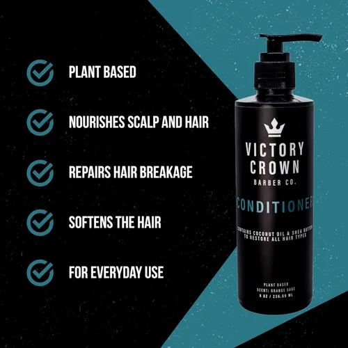 Miniatura 3 de Victory Crown Acondicionador hidratante infusión de humedad profunda con aceite de coco y manteca de karité, 8 onzas