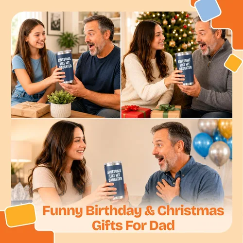 Miniatura 5 de NewEleven Regalo para el Día del Padre para papá, regalos geniales para papá de parte de la hija, ideas únicas de regalo de cumpleaños para padre