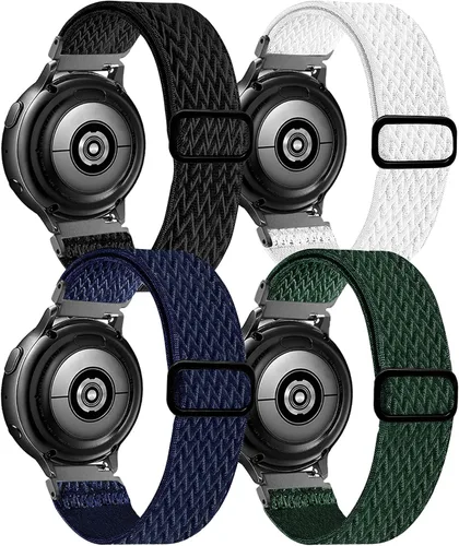 Correa elástica de 0.78 pulgadas compatible con Samsung Galaxy Watch 5/4/6 de 1.575 pulgadas, 1.732 pulgadas, Watch 5 Pro de 1.772 pulgadas, Watch 4