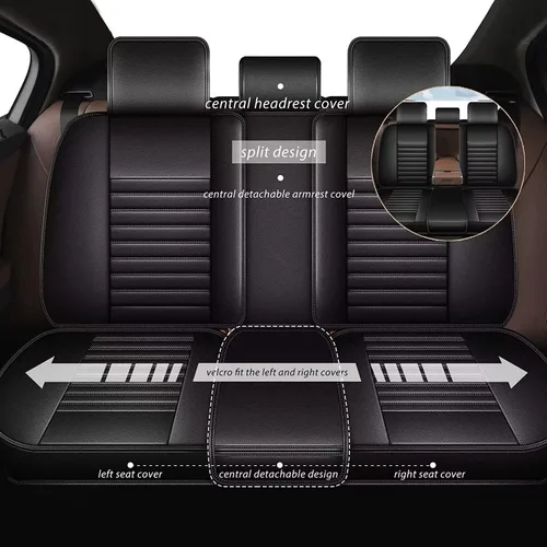 Miniatura 2 de TTX LIGHTING Fundas de Asientos de Automóvil Compatibles con Toyota Corolla 2000-2019 Fundas de Asientos Juego Completo de 5 Asientos Impermeables