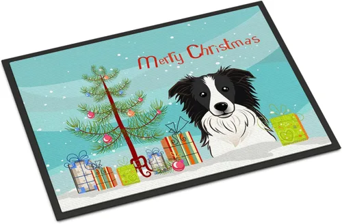 Miniatura 83 de Caroline's Treasures BB1616MAT - Tapete para puerta delantera de árbol de Navidad y sabueso afgano de 18 x 27 pulgadas, para interiores
