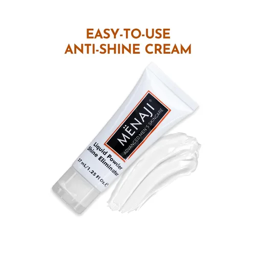 Miniatura 5 de Mænaji - Eliminador de brillo líquido en polvo Polvo antibrillo para hombres Eliminador de aceite facial Suaviza líneas finas y arrugas
