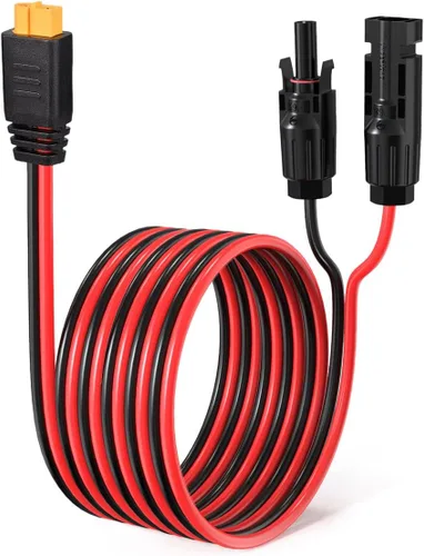 Miniatura 8 de ELFCULB Cable de carga solar de 10AWG a XT60, cable de extensión de panel solar para estación de energía portátil, River 600, generador solar