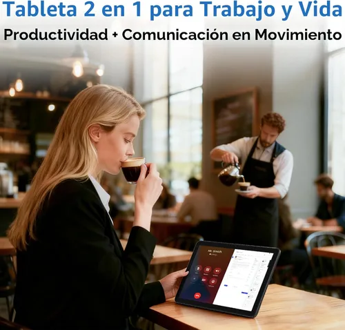 Miniatura 2 de Tablet C10 Pro 2025 con ranura para tarjeta SIM de 10.1 pulgadas, teléfono y tableta 2 en 1, batería de 5000 mAh, 4 GB+64 GB (1 TB expandible)
