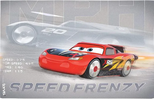 Miniatura 2 de Tervis Vaso aislado de doble pared de Disney Pixar hecho en Estados Unidos – Cars Speed Frenzy mantiene las bebidas frías y calientes, 16 onzas
