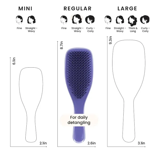 Miniatura 7 de Tangle Teezer Cepillo desenredante definitivo para cabello húmedo y seco, elimina nudos y reduce la rotura para todo tipo de cabello, exclusivo