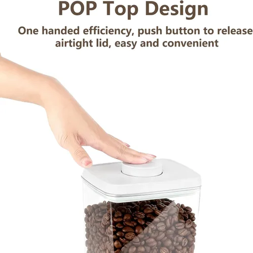 Miniatura 2 de Set de contenedores de almacenamiento de alimentos Pop con tapas herméticas, contenedores herméticos de almacenamiento de alimentos con tapas Pop