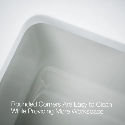 Miniatura 6 de KOHLER Whitehaven® K-6427-42 - Fregadero de cocina empotrado de 35-3/4 pulgadas, autorecortable, Smart Divide, Grande/Mediano con Delantal alto