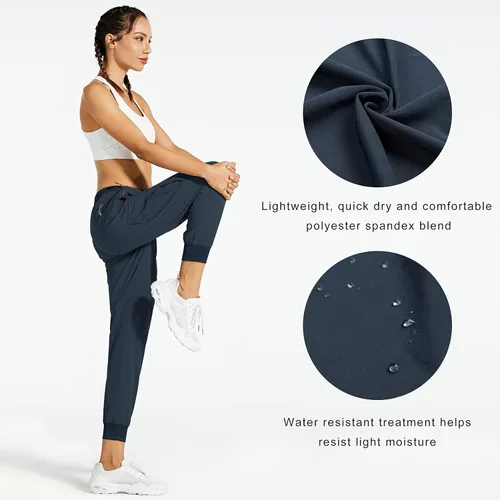 Miniatura 3 de Libin - Pantalones ligeros de senderismo para mujer de secado rápido pantalones para caminar estilo deportivo entrenamiento descanso estilo informal
