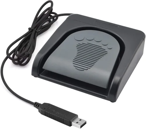 Miniatura 10 de iKKEGOL Conjunto de pedal doble USB actualizado Control de interruptor de 2 pies Programa de interruptor de pie de botón de 2 teclas Videojuego