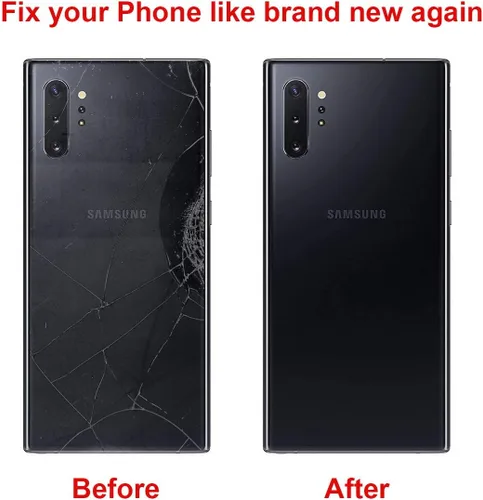 Miniatura 4 de Reemplazo de cristal trasero trasero para Samsung Galaxy Note 10+ Plus 6.8 pulgadas 5G con kit de herramientas de reparación y adhesivo preinstalado