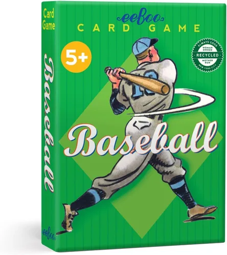 eeBoo: Juego de cartas y juego de béisbol, 36 cartas de acción con campo plegable, desarrolla el pensamiento estratégico, para edades de 5 años en