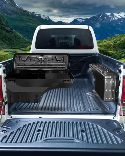 Miniatura 7 de SCITOO Cerradura y llaves caja de almacenamiento de caja de camión Tits para Ford para F-250 Super Duty para F-350 Super Duty 2017-2022 lado derecho
