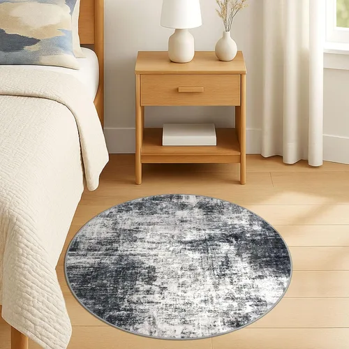 Miniatura 306 de IOHOUZE Alfombra abstracta lavable de 3 x 12 pies para pasillos, antideslizante para cocina, camino de entrada de lana sintética para interiores