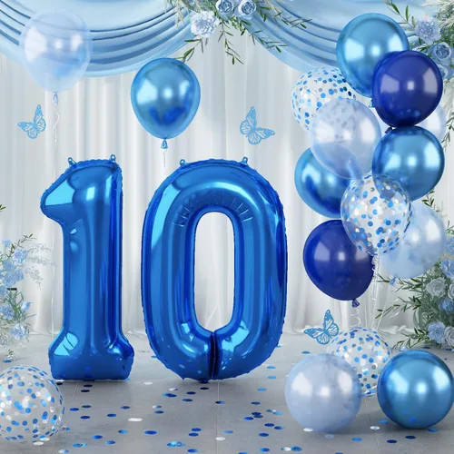 Miniatura 18 de Globos morado pastel de número 12, 40 pulgadas, globos gigantes de aluminio, de mylar, número 1 y 2, para niñas de 12 años, globos lilas