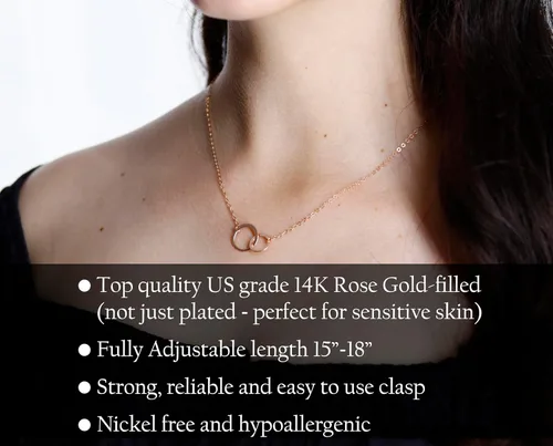 Miniatura 66 de Collar de hija relleno de oro de mamá o papá, collar clásico de perlas blancas con mensaje significativo, listo para regalar
