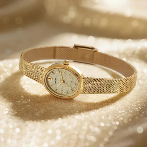 Miniatura 8 de BERNY Relojes de oro vintage para mujer, elegante reloj de pulsera ovalado para mujer, relojes analógicos de cuarzo para mujer, 3ATM resistente al