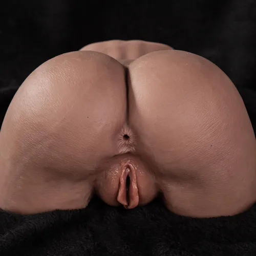 Muñeca Sexual Masculina de 5.5 lb Masturbador con Vagina Anal Estimulador Sexual Realista de Trasero Grande Marrón Muñecas Sexuales Coño de Bolsillo