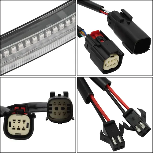 Miniatura 2 de TCMT - Luz LED para alforja con señal de marcha, freno y giro para Harley Electra Glide 2014-2024 con lente transparente