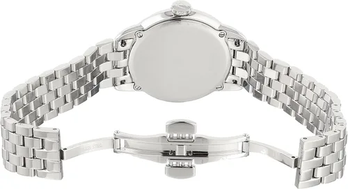 Miniatura 5 de Bulova Reloj analógico de cuarzo plateado 96R184 para mujer, Blanco, Movimiento de cuarzo