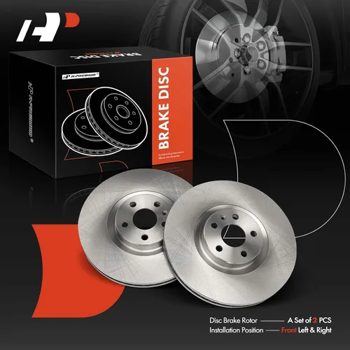 Miniatura 7 de A-Premium Rotores de freno de disco ventilados delanteros de 13.58 pulgadas (13.583 in) compatibles con modelos seleccionados de Volvo - XC60, XC90